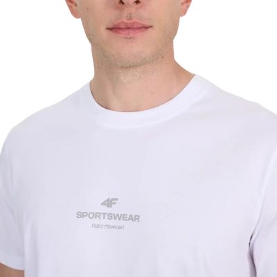 3. Herren T-Shirt 4F M2961 weiß 4FWAW25TTSHM2961 10S