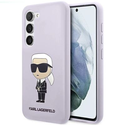 Karl Lagerfeld KLHCS23MSNIKBCU S23+ S916 Hardcase lila/lila Silikon Ikonik