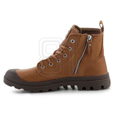 5. Palladium Pampa Zip Lth Ess U Schuhe 76888-252-M Dear Brown