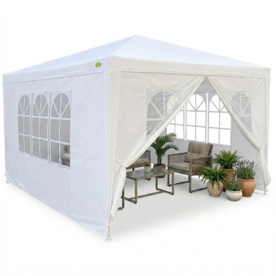 3. Gartenzelt-Pavillon 3x4x2,5m Weiß Saska Garten