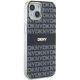 4. DKNY IML Mono & Stripe MagSafe Hülle für iPhone 15/14/13 – Schwarz