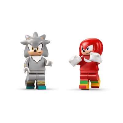 7. LEGO Sonic the Hedgehog 77118 – Silver im Auto gegen Knuckles im Monstertruck