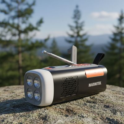 5. Marmitek 25008644 Radio, tragbar, analog und digital, schwarz