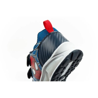 7. Leomil Kinder-Sportschuhe Spiderman Sneaker, leicht, mit Klettverschluss, schwarz/blau