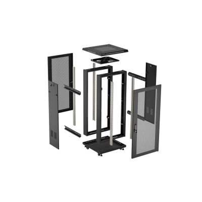 7. LANBERG Standschrank 18 HE 600 x 600 mm Schwarz