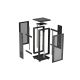 7. LANBERG Standschrank 18 HE 600 x 600 mm Schwarz