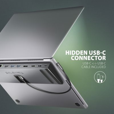 8. Axagon HMC-4KX3 Kabelgebundene Dockingstation USB 3.2 Gen 1 (3.1 Gen 1) Typ-C Grau