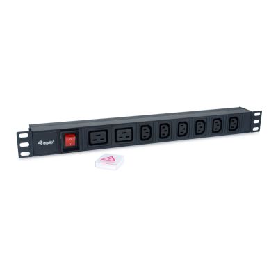 2. Equip 333316 PDU Stromverteilungseinheit 8 x Netzwerksteckdose 1U Schwarz