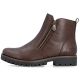 3. Braune Damen-Ankle-Boots aus Leder mit Reißverschluss, Rieker 78556-28