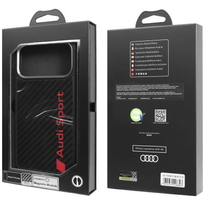 10. Audi R8 Carbon Fiber MagSafe Case für iPhone 17 Pro Max - Schwarz