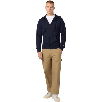 5. Champion Herren-Kapuzenpullover mit durchgehendem Reißverschluss, Marineblau, 220786 BS501