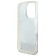 7. Guess Liquid Glitter Flower MagSafe Hülle für iPhone 16 Pro – Beige