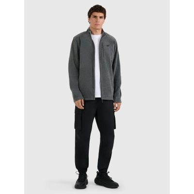 5. Herren-Fleecejacke Regular Fit mit Stehkragen 4F 4FRMM00TFLEM435-23M