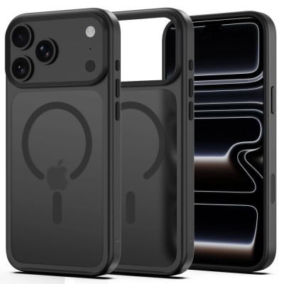 Tech-Protect Magmat Magsafe CC Hülle für iPhone 18 Pro / 17 Pro – Mattschwarz