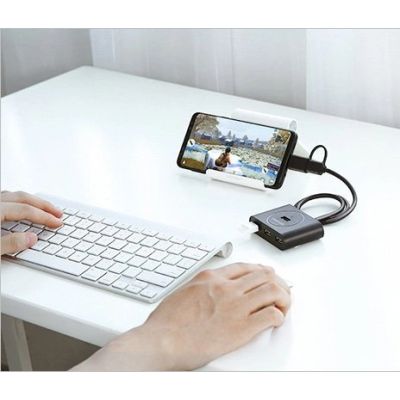 3. Ugreen HUB 4x USB 3.2 Gen 1 (0,5 m Kabel) schwarz (20290)
