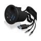 4. ICY BOX IB-HUB1403B Steckdose Anthrazit