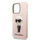 6. Karl Lagerfeld KLHCP14LSNIKBCP iPhone 14 Pro 6.1" Hardcase pink/pink Silikon Ikonik