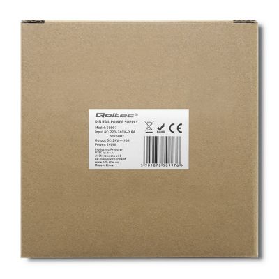 8. QOLTEC Industrie-DIN-Schienennetzteil | 240 W | 24 V | 10 A
