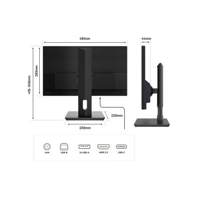 6. JAPANNEXT Monitor 54,6 cm JN-I215FLFHSP-C65W 16:9 HDMI/USBC FHD