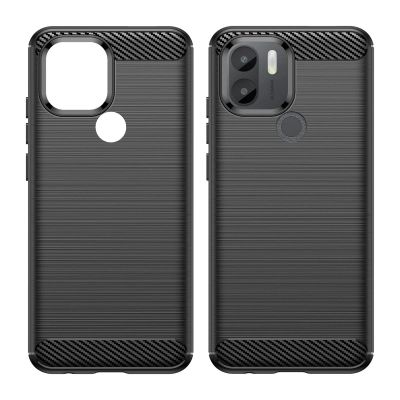 Carbon Case Hülle für Xiaomi Redmi A1+ flexible Silikon-Carbon-Hülle schwarz