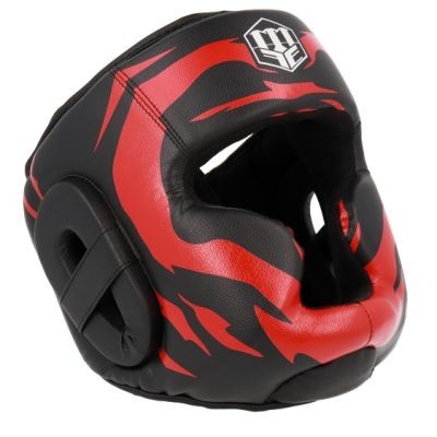 3. MASTERS KSS-FIGHT-GEAR Boxhelm schwarz und rot