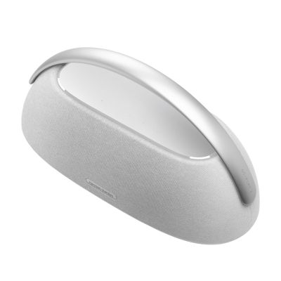 7. Harman/Kardon Go + Play 3 Tragbarer Stereo-Lautsprecher, Grau/Silber, 160 W