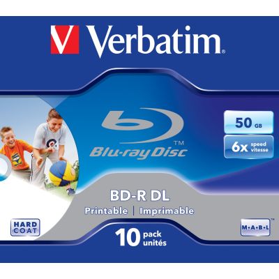 Verbatim BD-R Blu-ray Disc, 50 GB, 6x DLP/DL/IWP