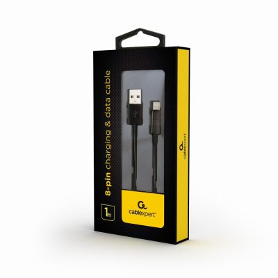 3. GEMBIRD CC-USB2-AMLM-1M Kabel (USB 2.0 M - Lightning M; 1 m; schwarz)