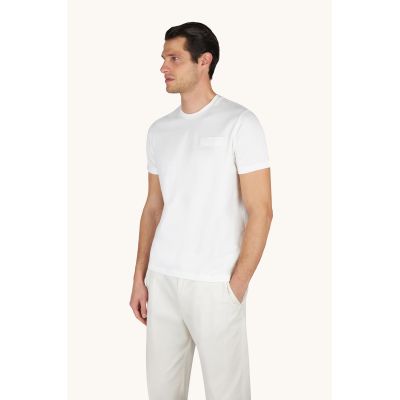 2. Paul&Shark Herren-T-Shirt aus Baumwolle, hellbeige, 26411038-108 – klassischer Schnitt, Logo