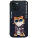 Nimmy Glasses Cool Cat Hülle für iPhone 15 - Schwarz