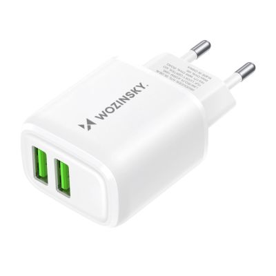 2. Wozinsky CUWCW 2.4A 2 x USB-A Wandladegerät - Weiß