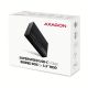 8. AXAGON EE35-GTR USB-C 3.2 Gen 1 - SATA 6G, 3,5" externes Festplattengehäuse, gerillt - Schwarz