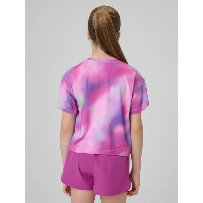 2. Schnelltrocknendes Sport-T-Shirt für Mädchen 4F 4FJRSS26TFTSF2394-90A
