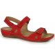 9. Rote Ledersandalen mit Klettverschluss W Helios 205