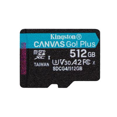 2. KINGSTON microSDXC Canvas Go Plus 512 GB + Adapter