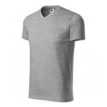 Malfini Heavy V-Ausschnitt T-Shirt M MLI-11112 dunkelgrau meliert