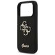 6. Guess Silikonhülle mit großem 4G-Schriftzug für iPhone 17 Pro – Schwarz
