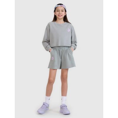 Mädchen-Sweatshirt ohne Kapuze, 4F 4FJWSS25TSWSF1504-25S