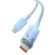 6. Baseus Explorer 100W USB-C - USB-C-Kabel mit intelligentem Temperatursensor 1m - Blau
