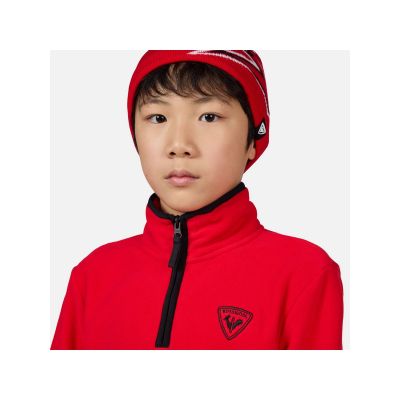 4. Rossignol Jr Strawpile Fleece Half-Zip Pullover, rot