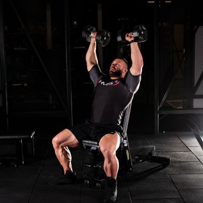 8. HPC-Set Polyurethan-Hantelset 2 x 2,5 - 25 kg CPU (275 kg) HMS