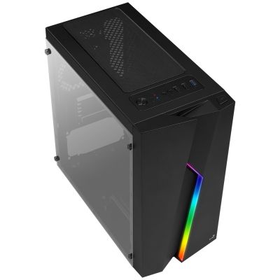 3. AEROCOOL PGS BOLT MINI SCHWARZES RGB-GEHÄUSE
