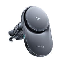 Baseus PrimeTrip VC2 Pro Magnethalterung mit Qi2.2-Ladegerät und Lüftungslüfter – Schwarz