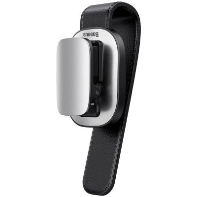 Baseus Platin Fahrzeug Brillen clip Nabenklemmung silber (ACYJN-B0S)