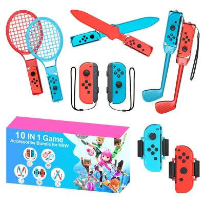 2. Nintendo Switch Sport 10-in-1 Familien-Zubehörset – Rot und Blau