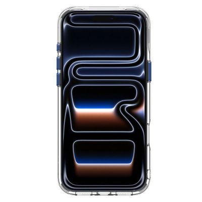 4. Spigen Ultra Hybrid Optik S MagSafe Hülle für iPhone 18 Pro Max / 17 Pro Max – Transparentes Marineblau