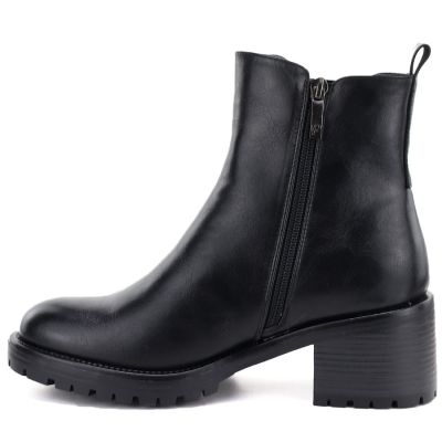3. Damen-Ankle-Boots, gefüttert, schwarz, Potocki SZ12742