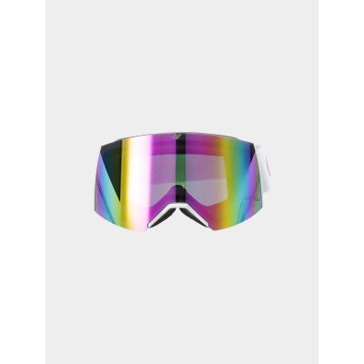 3. Skibrille für Mädchen mit mehrfarbiger Beschichtung 4F Junior 4FJWAW24AGOGF040-10S