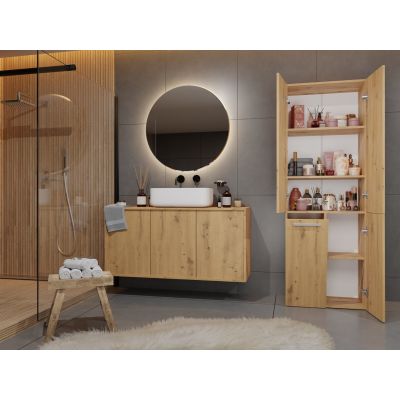 6. NEL ART Badezimmersäule 1 Korb lange Tür Set