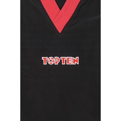 6. TOP TEN „Star Edition“ Pointfighting-Outfit schwarz und rot (WAKO APPROVED neu)